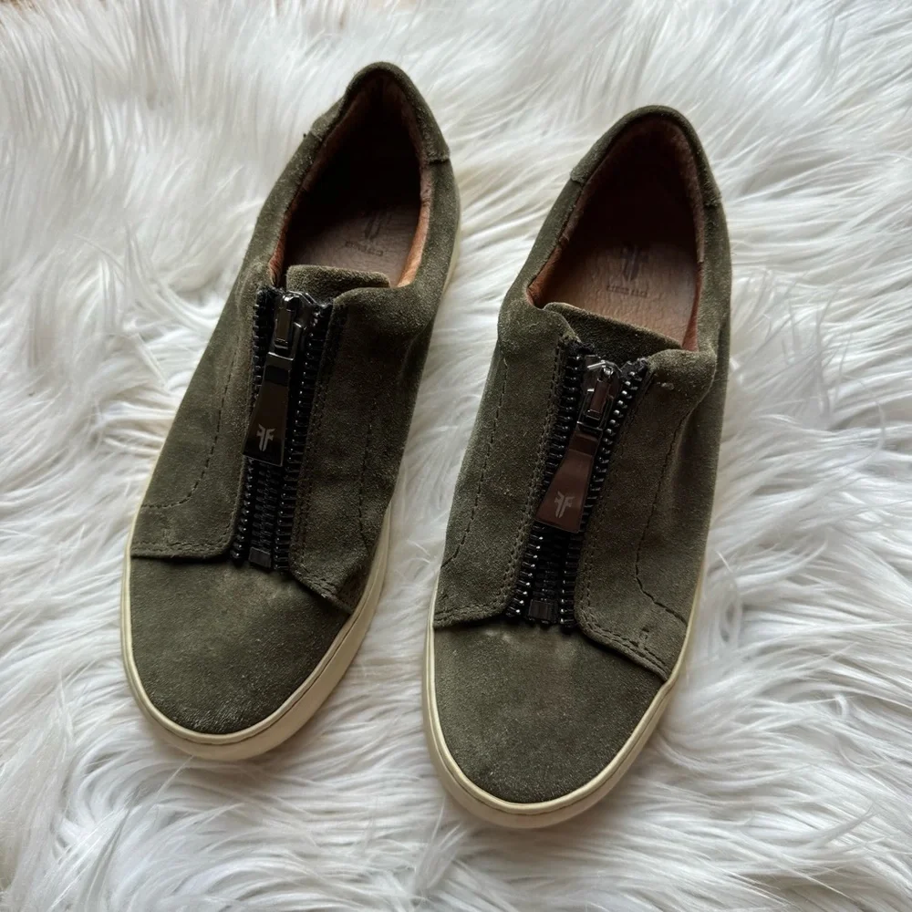 Frye women's lena zip low sneaker